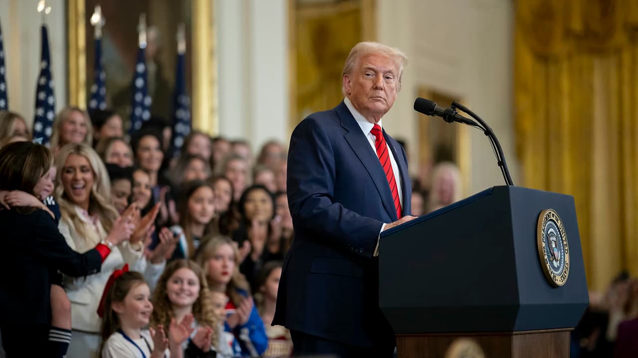 Trump stumps for Husted, Ramaswamy in Ohio, targets Democrats on women’s sports