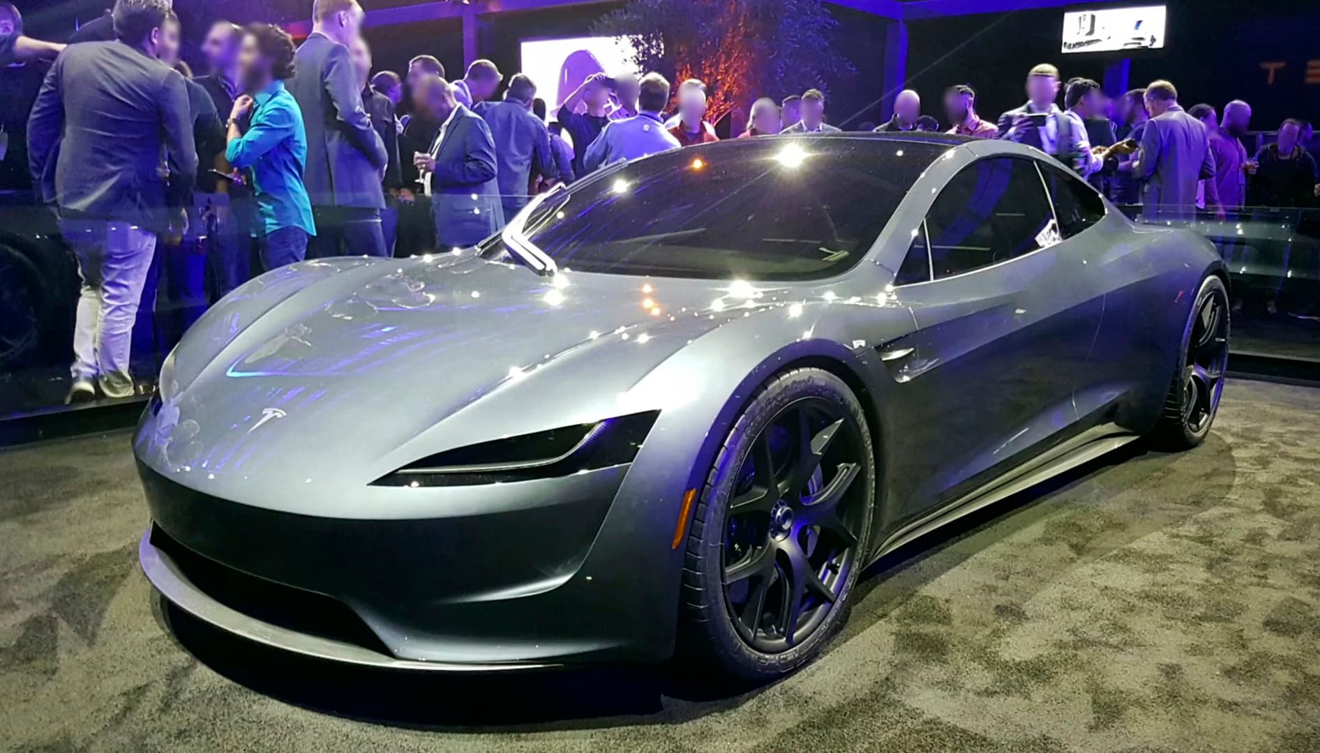 Tesla stock down over 18% this year despite flying Roadster showcase