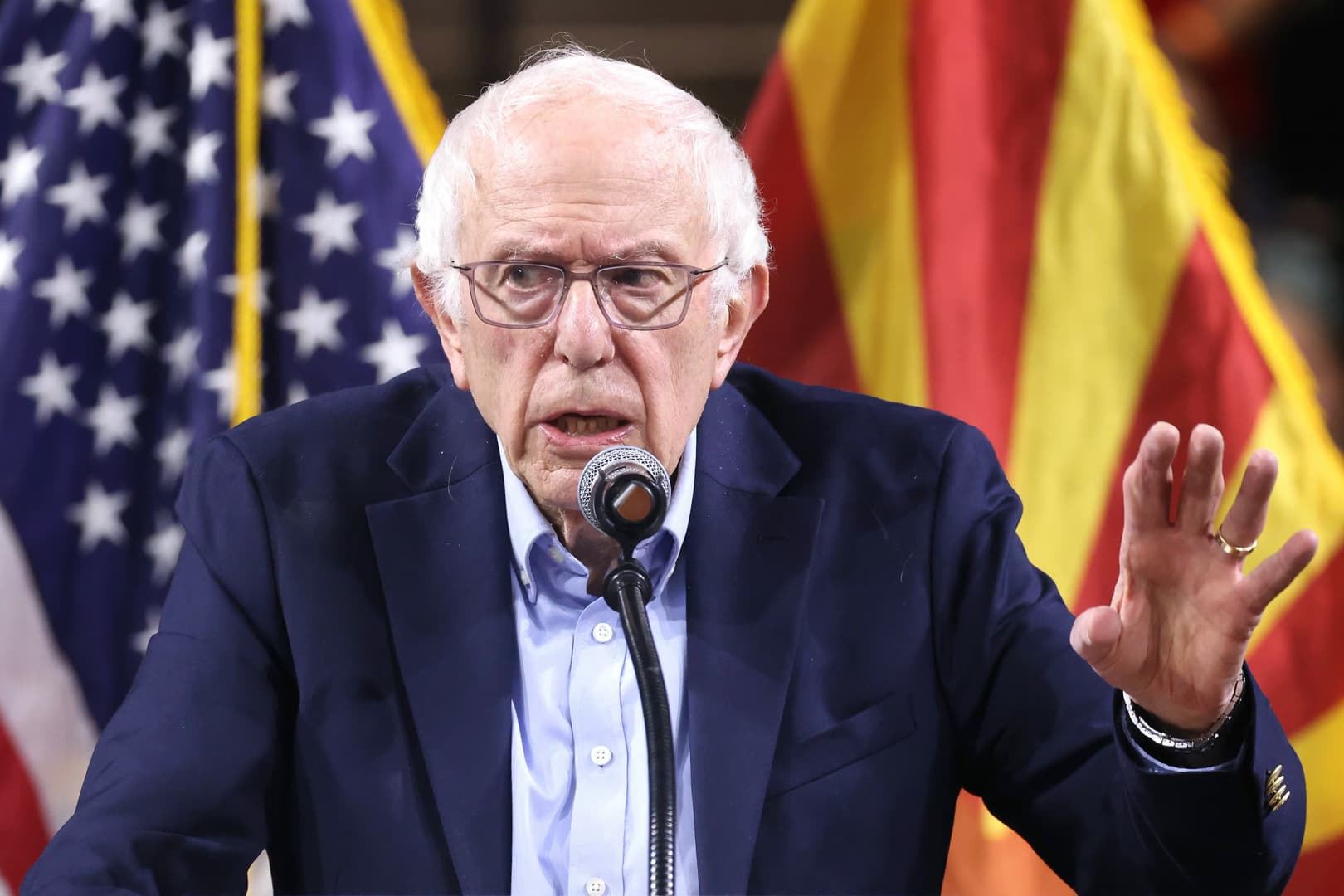 Bernie Sanders calls for halting all US military aid to Israel