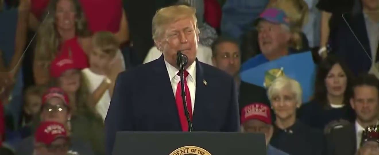 Trump urges voters to "pretend I'm running," warns of impeachment if GOP loses