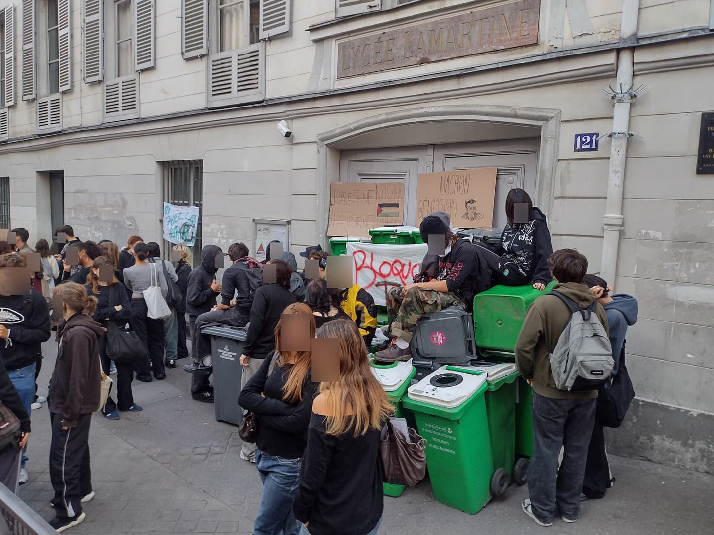 France's school protests spread to Belgium as Liège police use water cannon
