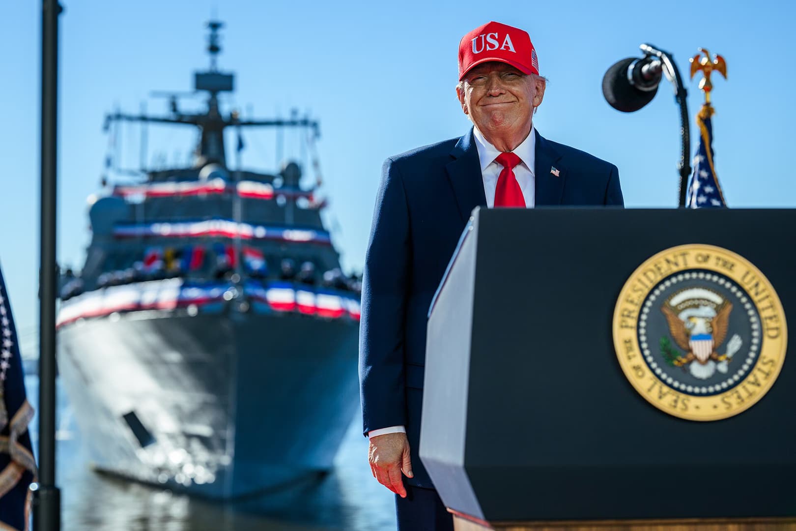 Trump floats renaming Atlantic or Pacific as ‘Trump Ocean’
