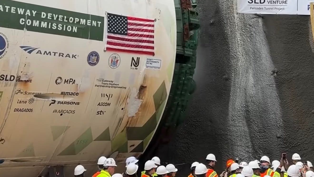 Gateway tunnel boring begins under the Palisades, a milestone for NJ-NYC commuters