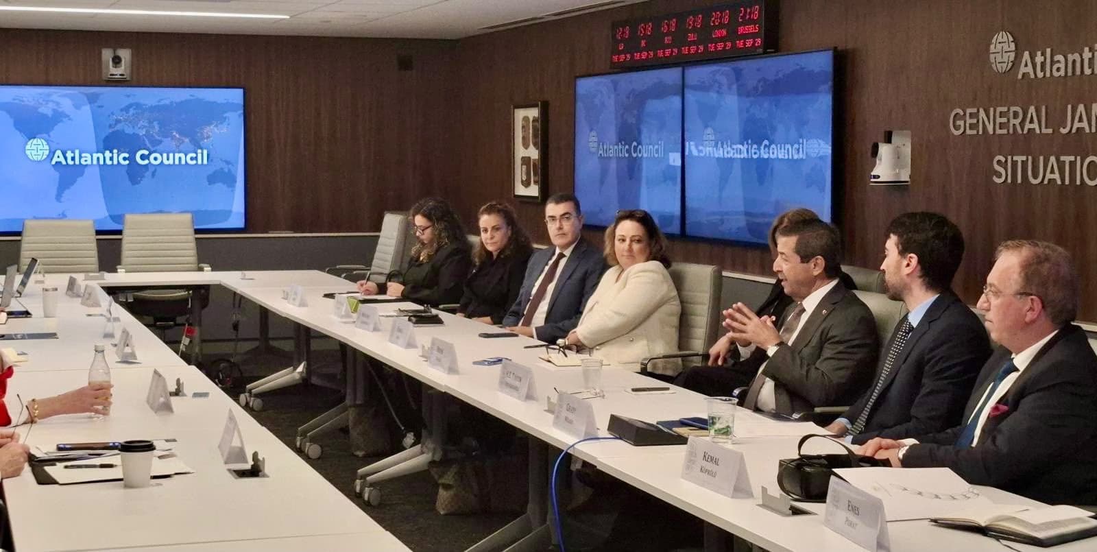 TRNC Foreign Minister Ertuğruloğlu briefs Washington think tanks on Cyprus