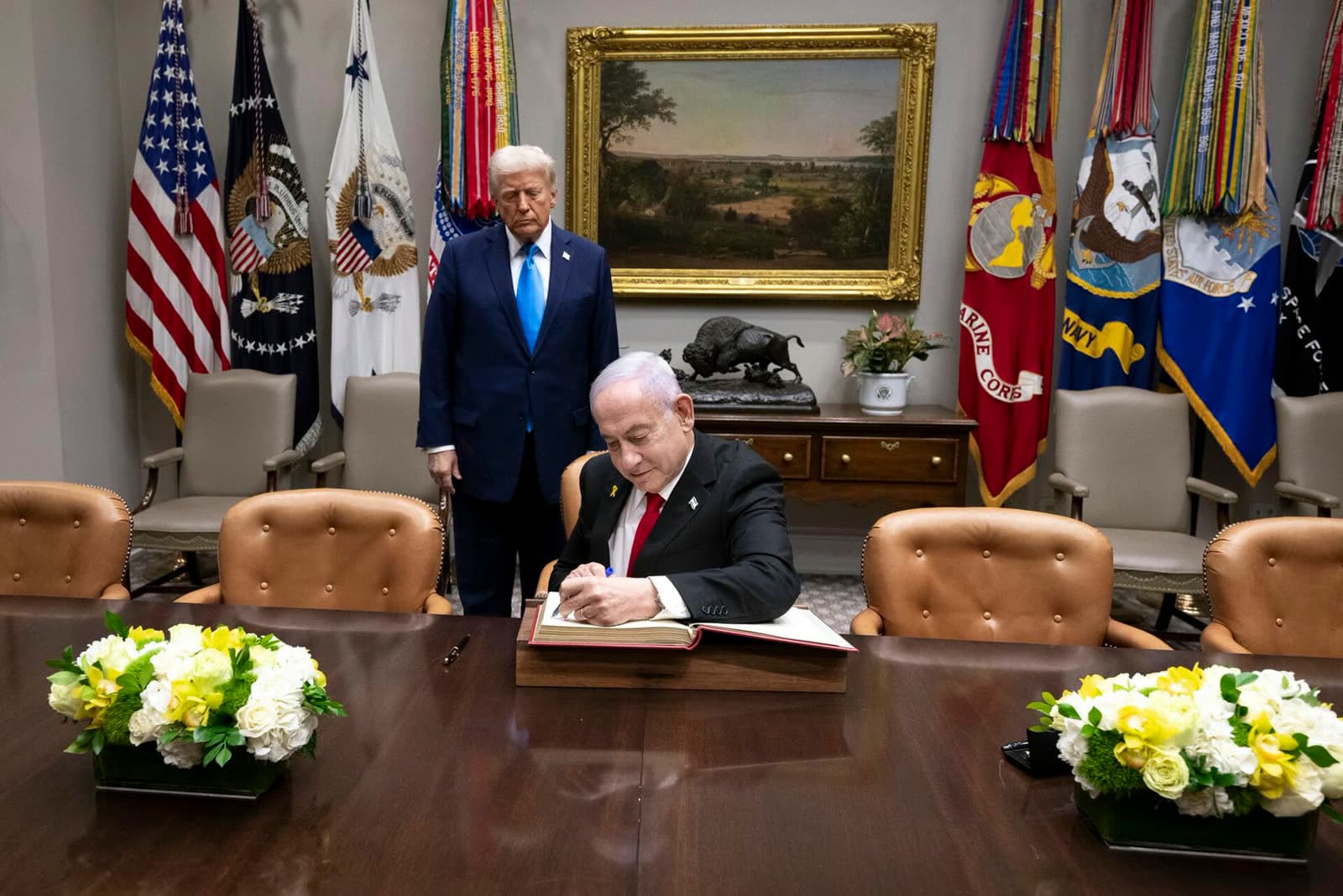 Asked if he trusts Netanyahu, Trump says: “I don’t trust anybody”