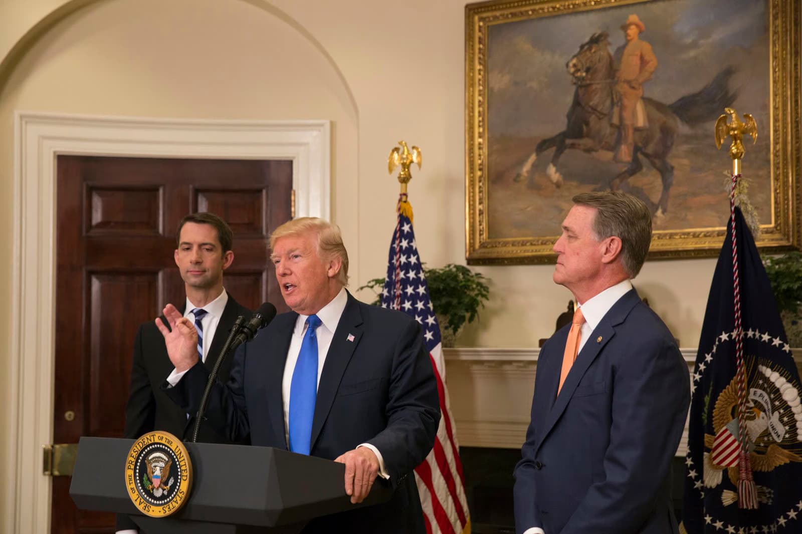 Trump posts Sen. Tom Cotton’s phone number in daylight saving time feud