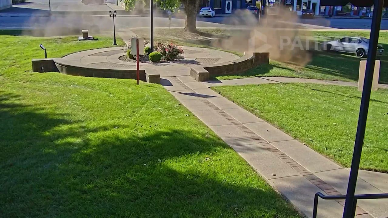 Indiana woman, 67, accused of drunkenly doing donuts on courthouse lawn