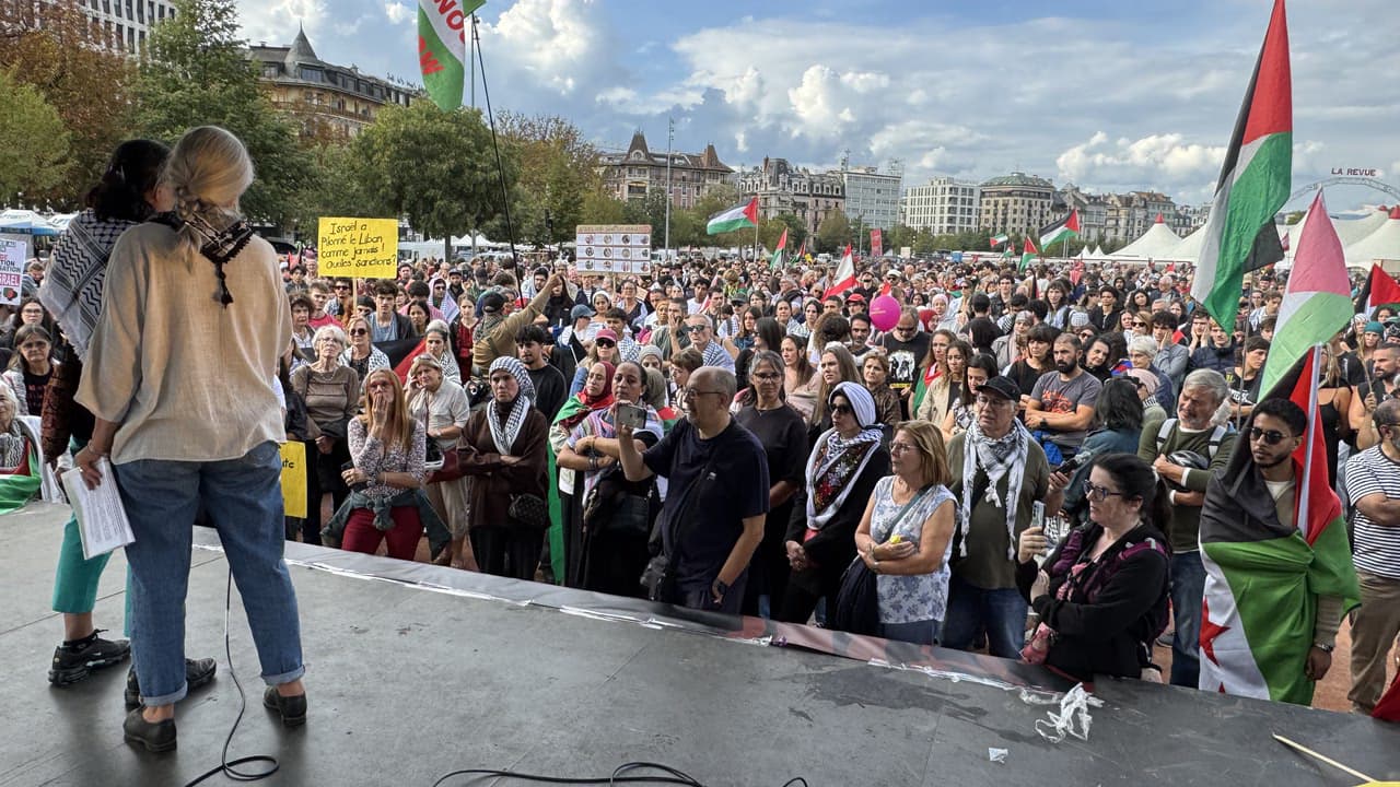 Thousands march in Geneva for Gaza, accuse Swiss government of complicity