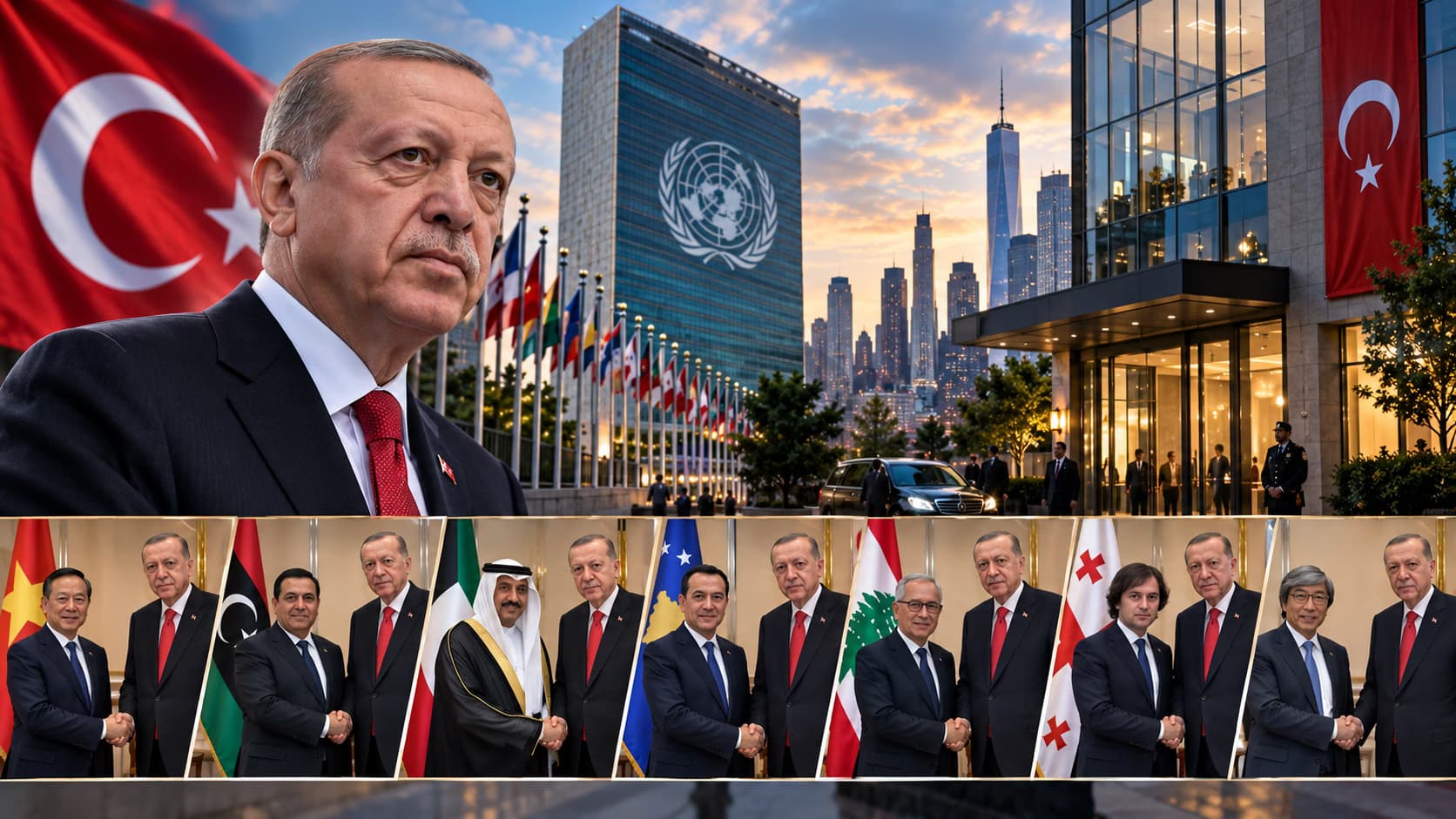 President Recep Tayyip Erdoğan held a packed round of diplomatic talks in New York on the sidelines of the 81st UN General Assembly.