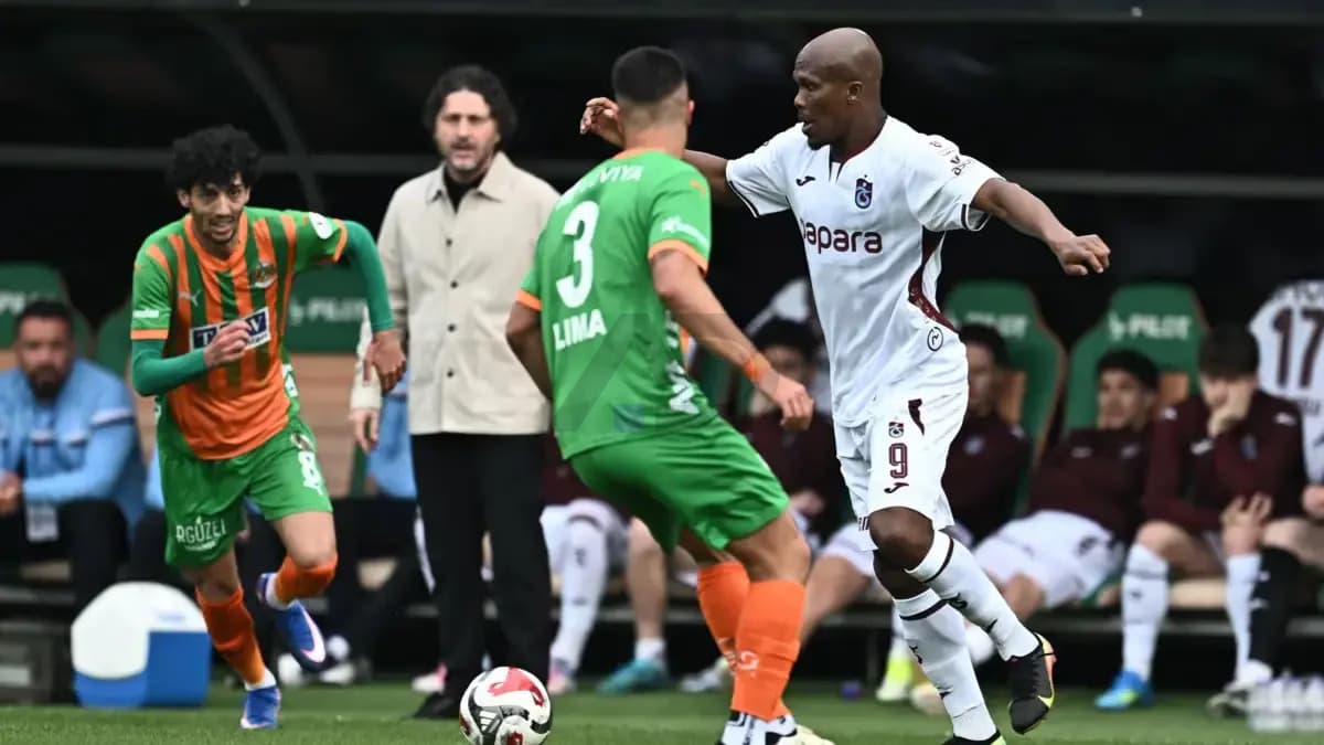 Trabzonspor drew 1-1 with Alanyaspor