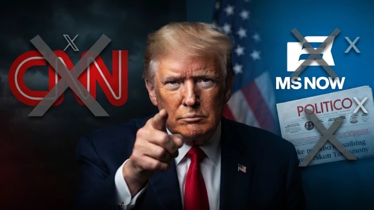CNN and MS NOW reporters barred from White House after Trump decision