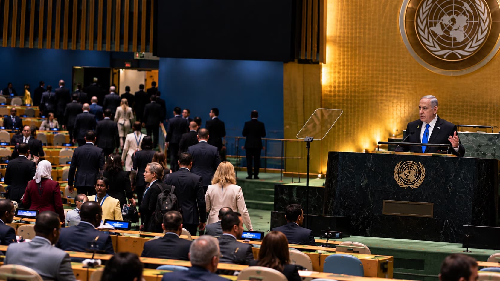 Netanyahu Faces Walkout Protest During UN General Assembly Speech