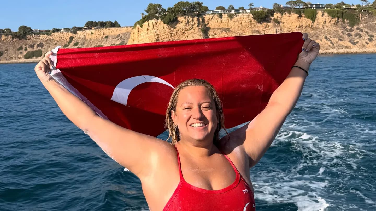 Ece Demir completes historic Catalina Channel swim in California in 16 hours 43 minutes