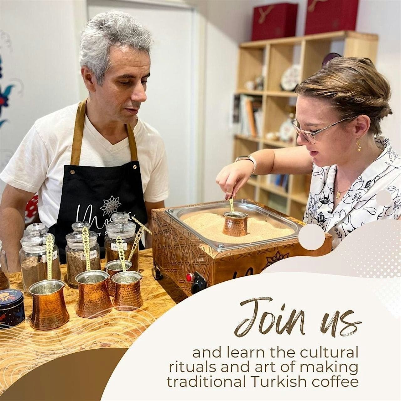 Learn the Art of Turkish Coffee Brewing on Sand in Warwick, NY