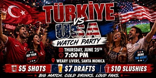 2026 World Cup Turkey vs. USA Match Viewing Party