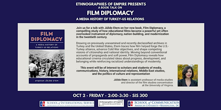 Jülide Etem Discusses "Film Diplomacy" at American University