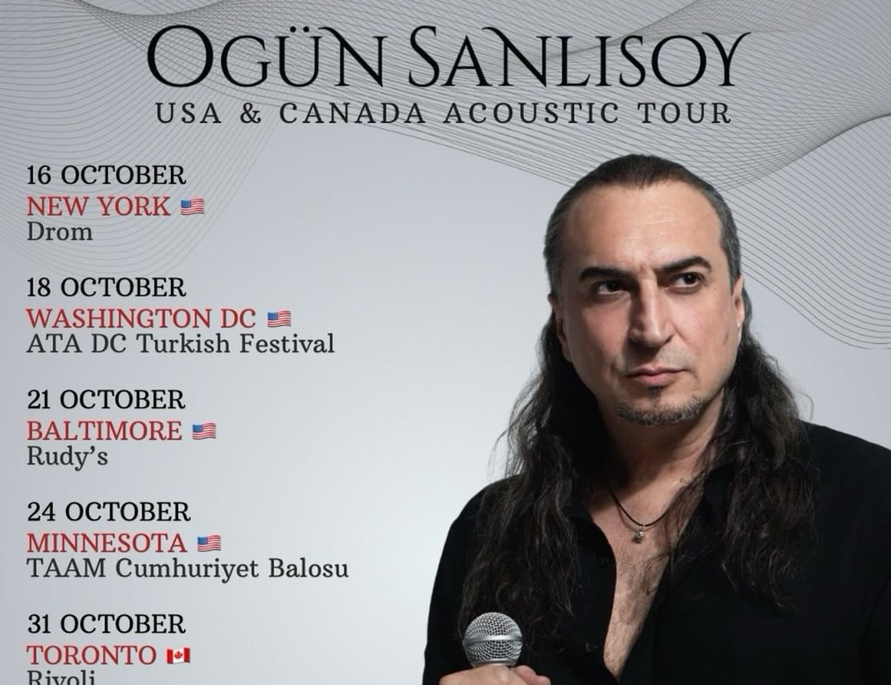 Ogün Sanlısoy in Maryland: Acoustic Concert in Columbia