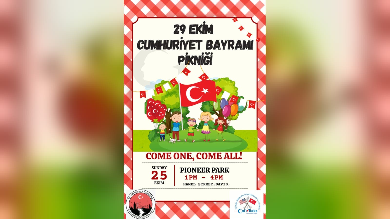 نزهة عيد الجمهورية في ديفيس: CalTurks Sacramento وجمعية الطلاب الأتراك في UC Davis